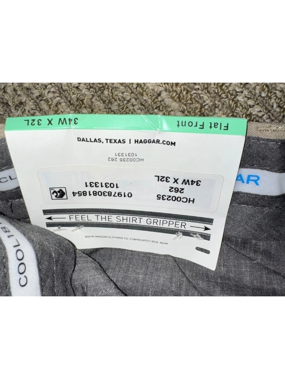 Men’s Haggar tan dress pants Size 34